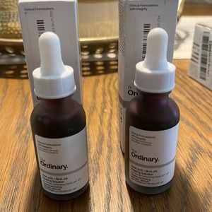 Lot of 2 The Ordinary AHA 30% BHA 2% Peeling Solution